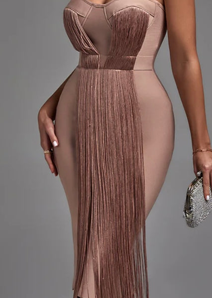 Luxurious Strapless Bandage Dress