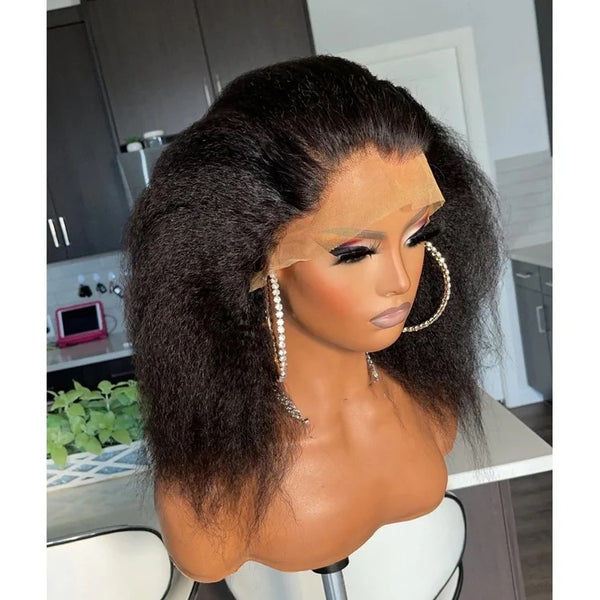 Kinky Straight Front Lace Wig