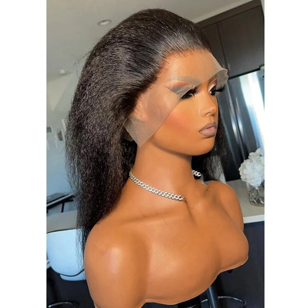 Kinky Straight Front Lace Wig