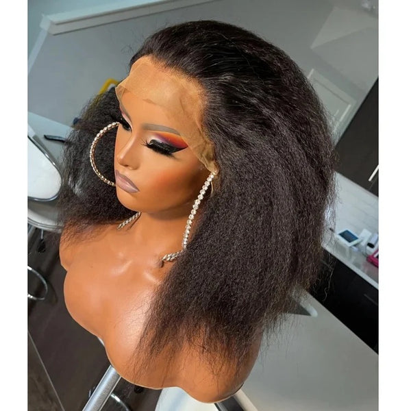 Kinky Straight Front Lace Wig